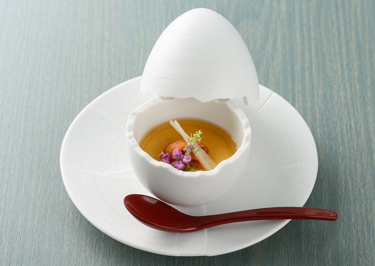 生クリーム入り冷やし茶碗蒸し